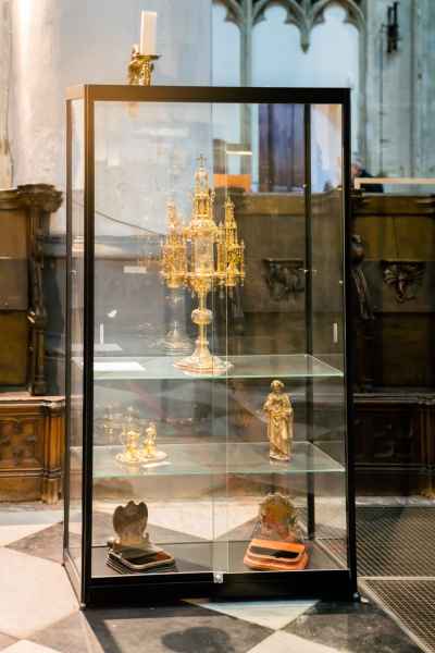 vitrine en verre, modèle standard, 2 portes glissantes