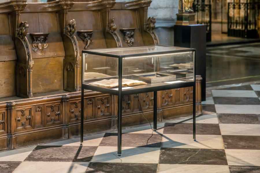 Vitrine en verre, modèle de table standard